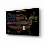 Mississippi State Map - 3D Embossed Metal Wall Art