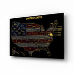 Maryland State Map - 3D Embossed Metal Wall Art