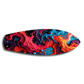 Cosmic Swirl Vibrant Abstract Glass Wall Art.