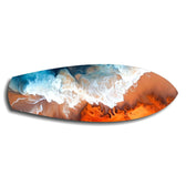 Ocean Meets Desert Coastal Glass Wall Art.