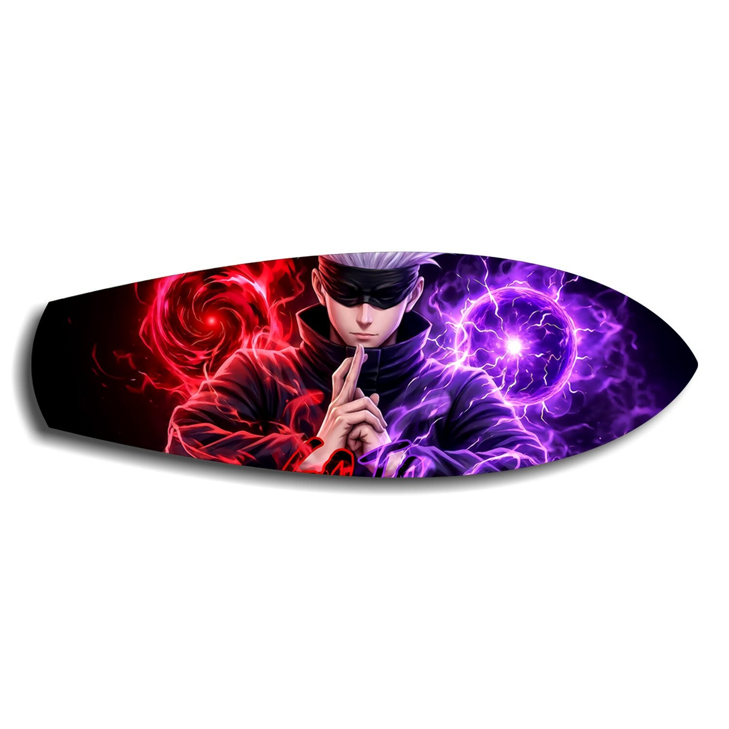 Anime Sorcerer Dual Magic Glass Wall Art.