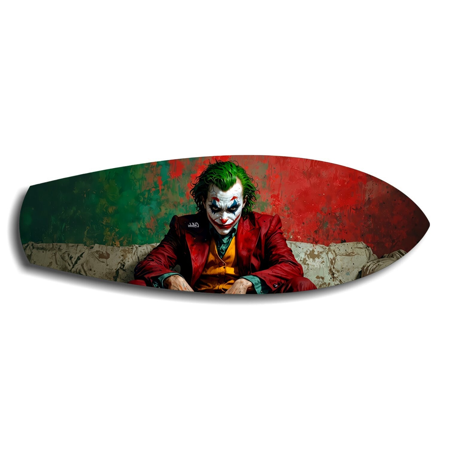 Sinister Clown Comic Pop Art Glass Wall Art.