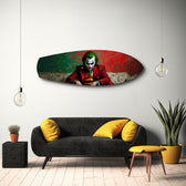 Sinister Clown Comic Pop Art Glass Wall Art.