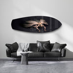 Dark Horned Creature Fantasy Glass Wall Art.