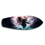 Anime Forest Warrior Woman Glass Wall Art.