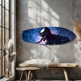 Dark Symbiote Anti-Hero Glass Wall Art.