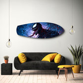 Dark Symbiote Anti-Hero Glass Wall Art.