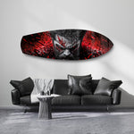 Brutal Warrior Bloody Portrait Glass Wall Art.