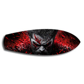 Brutal Warrior Bloody Portrait Glass Wall Art.