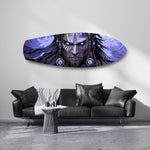 Tribal Chief Warrior Comic Glass Wall Art.