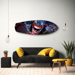 Crazy Mask Anti-Hero Comic Glass Wall Art.