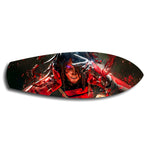 Anime Ninja Crimson Power Glass Wall Art.