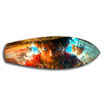 Straw Hat Pirate Captain Anime Glass Wall Art.