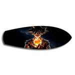 Anime Saiyan Glowing Sphere Glass Wall Art.