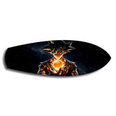Anime Saiyan Glowing Sphere Glass Wall Art.