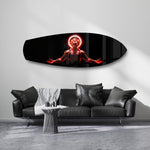 Anime Demon King Red Halo Glass Wall Art.