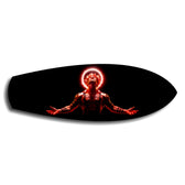 Anime Demon King Red Halo Glass Wall Art.