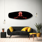 Anime Demon King Red Halo Glass Wall Art.