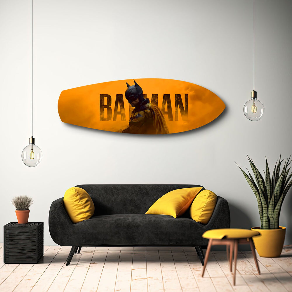 Bat Hero Dark Knight Movie Glass Wall Art.