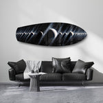Planetary Alignment Galaxy Glass Wall Art.