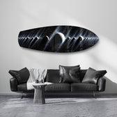 Planetary Alignment Galaxy Glass Wall Art.