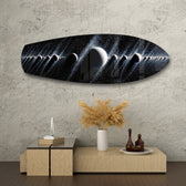 Planetary Alignment Galaxy Glass Wall Art.