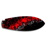 Red and Black Street Graffiti Glass Wall Art.