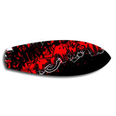 Red and Black Street Graffiti Glass Wall Art.