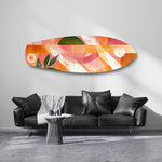 Boho Geometric Botanical Glass Wall Art.