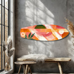 Boho Geometric Botanical Glass Wall Art.