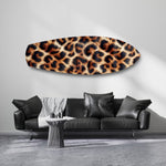 Leopard Print Glass Wall Art.