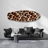 Leopard Print Glass Wall Art.