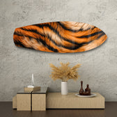 Bengal Tiger Stripe Glass Wall Art.