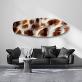 Cow Hide Texture Glass Wall Art.
