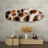 Cow Hide Texture Glass Wall Art.