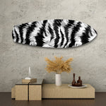 Zebra Stripe Glass Wall Art.