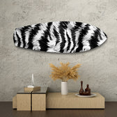 Zebra Stripe Glass Wall Art.