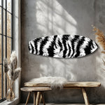 Zebra Stripe Glass Wall Art.