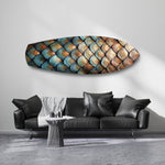 Dragon Scale Texture Glass Wall Art.