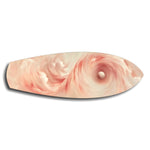 Abstract Pink Cloud Swirl Glass Wall Art.