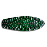Emerald Crocodile Skin Glass Wall Art.