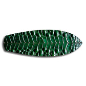 Emerald Crocodile Skin Glass Wall Art.