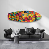 Colorful Clay Mosaic Glass Wall Art.
