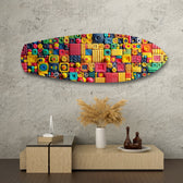 Colorful Clay Mosaic Glass Wall Art.