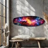 Cosmic Nebula Galaxy Glass Wall Art.
