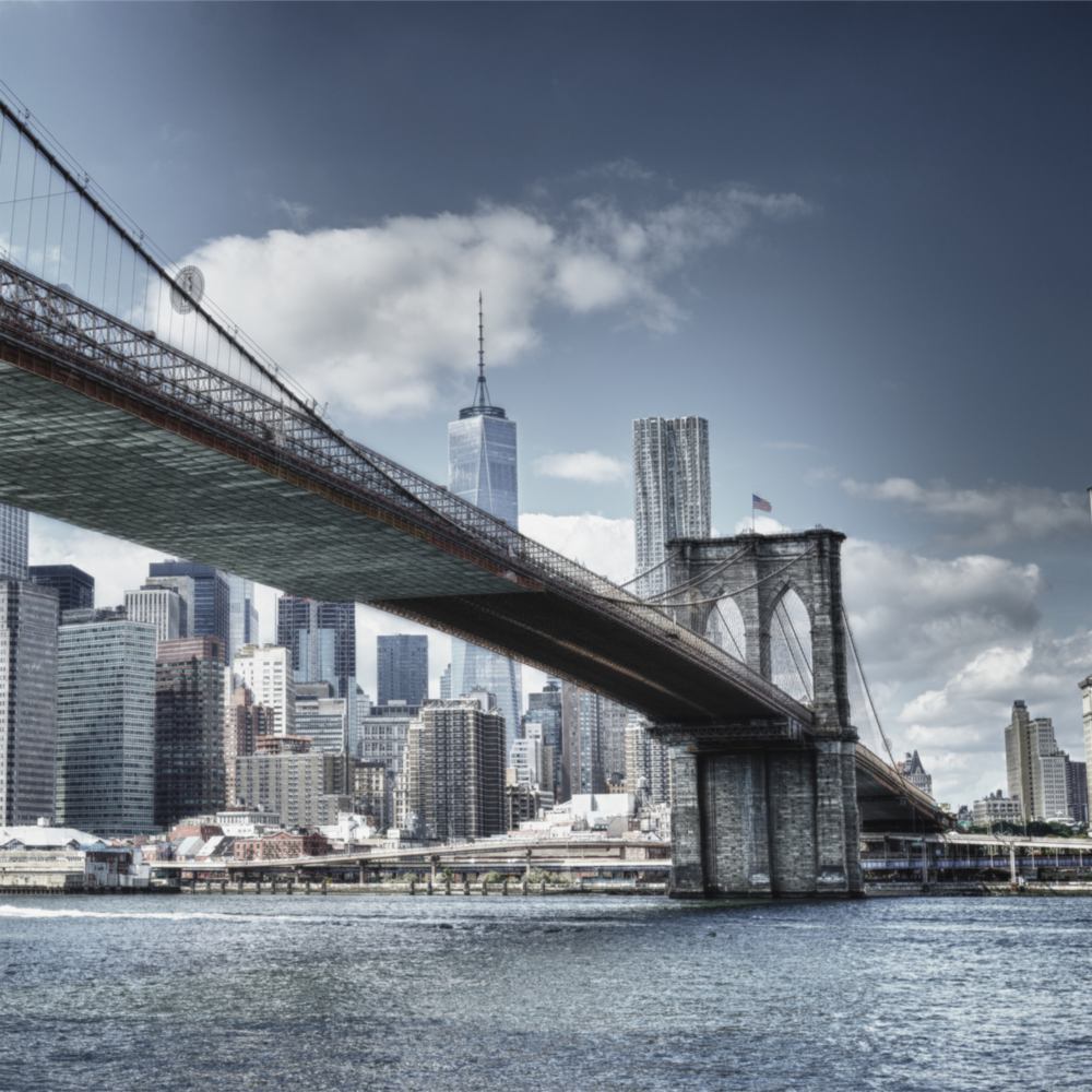 Brooklyn Bridge Glass Wall Art