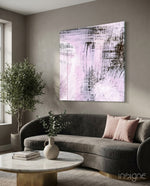 Abstract Glass Wall Art - Lifestyle preview in a designer interior