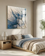 Flower Glass Wall Art - Lifestyle preview in a designer interior