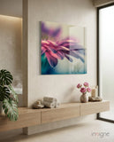 Flower Glass Wall Art - Lifestyle preview in a designer interior