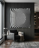 illusion Glass Wall Art - Lifestyle preview in a designer interior